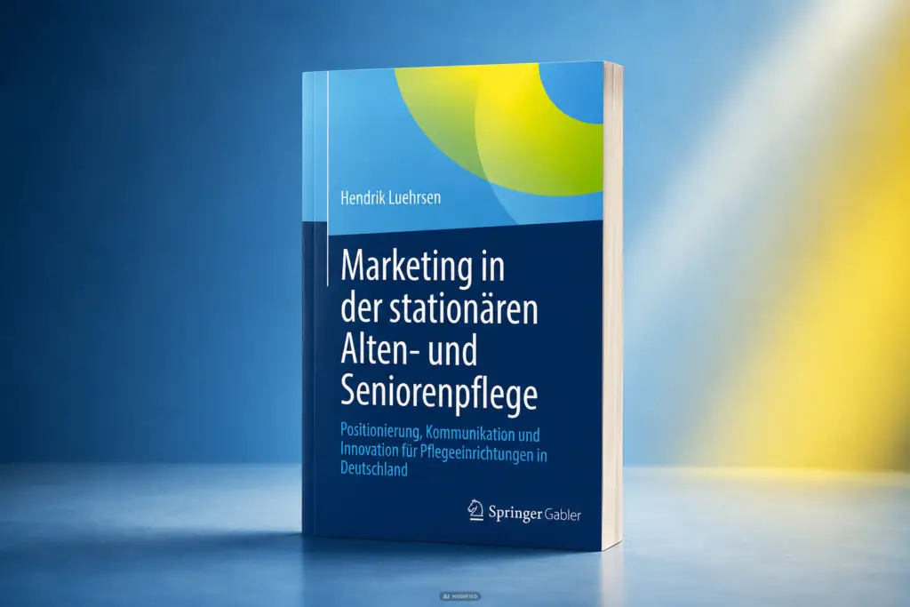 Keyvisual zum Fachbuch Pflegemarketing von Hendrik Luehrsen